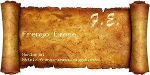 Frenyo Emese névjegykártya